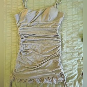 B. Darlin sparkly purple tight ruched dress